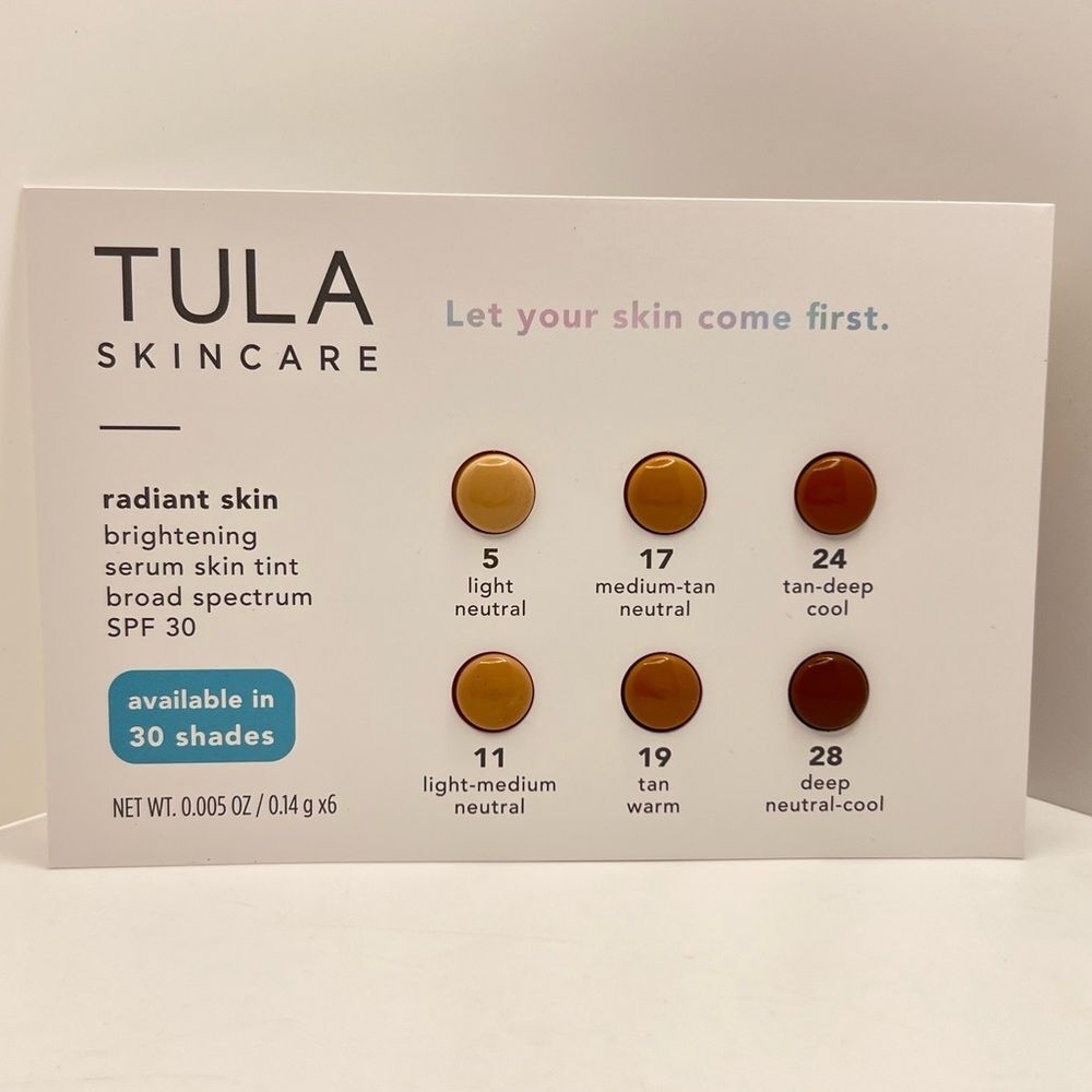 🌺🦋$FREE ~ Tula Radiant Skin Brightening Serum Skin Tint ~ Sampler ~ NEW